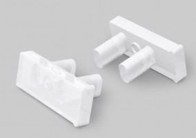 StrongLumio embouts pour profil Slash8, lait (paire)