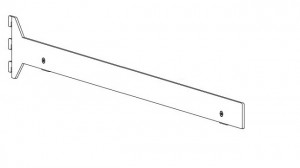 VERTIKO support d'étagere 500mm brun foncé