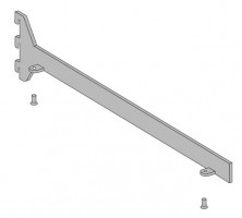 VERTIKO support d'étagere droit 500mm montage bas brun foncé