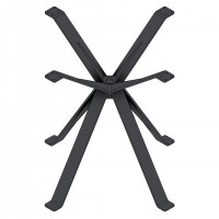 MILADESIGN EX 72080-4 pied de table central 4 bras noir