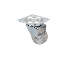 StrongCastors roue TOP-E o35mm transparent foncé sans frein