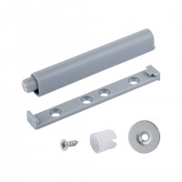 StrongHinges piston pour ouverture sans poignee avec aimant et adaptateur gris
