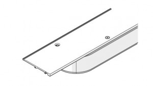 HAWA 25486 Folding Concepta 25 profil supérieur 2120mm gauche noir elox