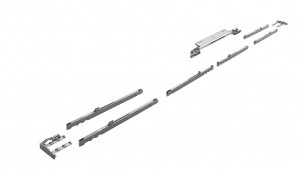 HETTICH 9276645 TopLine XL ensemble amortisseur 3 vantaux double face 15-35kg