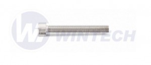 Vis meuble DIN 912 8.8 tete cylindrique hex M10x25 zinc blanc