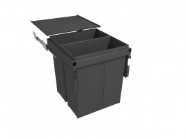 GOLLINUCCI Trieur 580 EVO 500mm avec tiroirs coulissants et couvercle 2x40l gris