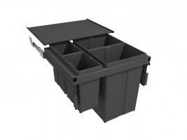 GOLLINUCCI Trieur 580 EVO 600mm avec tiroirs + couvercle 2x29l+2x8l gris