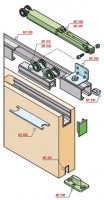 K-SISCO Silent FILO quincaillerie pour porte intérieure avec amortissement 80kg