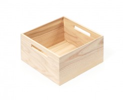 KES 009172 LiniQ boîte carrée avec poignées 236x236mm chene clair