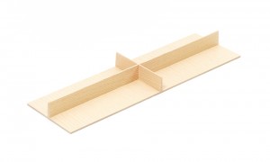 KES 009205 LiniQ buffet croix 137x472mm chene clair