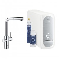 GROHE Blue Home startovní sada s výpustí tvar L 31539000 chrom