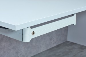 BBP Tiroir sous table OrgaWork avec sorties totales et frein blanc
