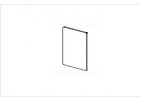 TERNO couvercle latéral moulure guide art. 314/A (paire) argenté