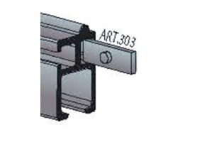 TERNO frein pour quincaillerie de lit art. 303 gris