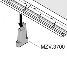 BLUM MZV.3700 support regle pour MINIPRESS top