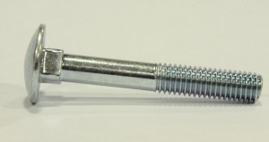 Vis a oil M8x130 DIN 603, zinc blanc