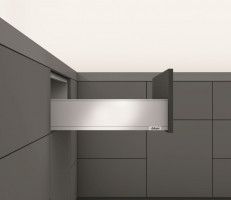 K-BLUM Legrabox K 500 mm/40 kg, blanc, vis a bois + sous-couche antidérapante Ag