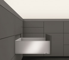 K-BLUM Legrabox C 500 mm/40 kg, blanc, vis a bois + tampon antidérapant Ago-Fibr