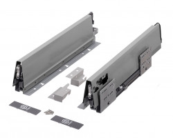 K-StrongBox tiroir H86/500mm, titane, buffet Classico Kristall 800 noir