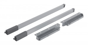 StrongBox reling carré supérieur H204/270mm, gris, ensemble