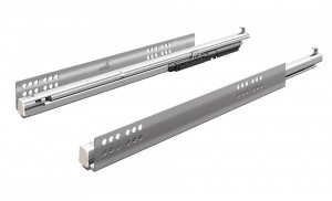 K-HETTICH Atira tiroir 144, 470mm/30kg, relings, argent, SiSy