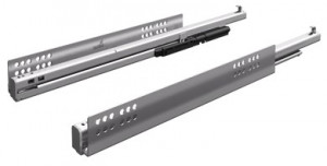 HETTICH 9217485 Atira coulisse a sortie totale, Quadro V6+, 470mm/50kg, côté 18m