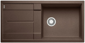 BLANCO 515143 Évier Metra XL 6 S sans excentrique Silgranit PuraDur café BLANCO 515143 Évier Metra XL 6 S sans excentrique Silgranit PuraDur café