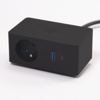 VersaQ HUB 1x 230V, 1x RJ45, USB A+C 5V, 1x HDMI, charge sans fil QI, noir