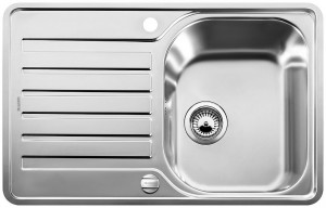 BLANCO 519059 Évier Lantos 45 S-IF Compact inox brossé avec excentrique