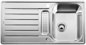 BLANCO 517281 Évier Lantos 5 S-IF avec excentrique inox brossé