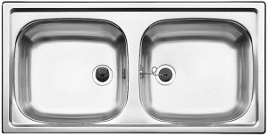 BLANCO 500372 Évier Top EZ 8x4 sans excentrique inox naturel brillant
