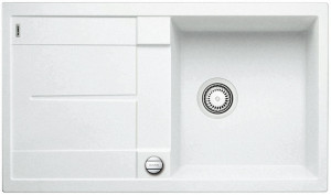 BLANCO 513037 évier Metra 5 S avec excentrique Silgranit PuraDur blanc