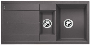 BLANCO 518878 évier Metra 6 S sans excentrique Silgranit PuraDur gris roche BLANCO 518878 évier Metra 6 S sans excentrique Silgranit PuraDur gris roche