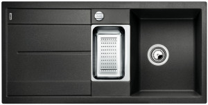 BLANCO 513053 évier Metra 6 S avec excentrique Silgranit PuraDur anthracite BLANCO 513053 évier Metra 6 S avec excentrique Silgranit PuraDur anthracite
