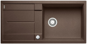 BLANCO 515287 Évier Metra XL 6 S avec excentrique Silgranit PuraDur café BLANCO 515287 Évier Metra XL 6 S avec excentrique Silgranit PuraDur café