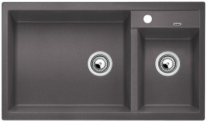 BLANCO 518886 Évier Metra 9 sans excentrique Silgranit PuraDur gris roche BLANCO 518886 Évier Metra 9 sans excentrique Silgranit PuraDur gris roche
