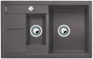 BLANCO 518876 évier Metra 6 S Compact avec excentr.Silgranit PuraDur gris roche BLANCO 518876 évier Metra 6 S Compact avec excentr.Silgranit PuraDur gris roche