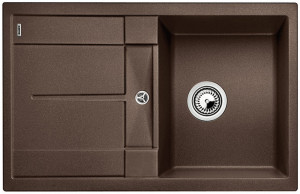 BLANCO 515039 évier Metra 45 S sans excentrique Silgranit PuraDur café