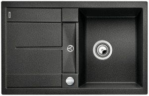 BLANCO 513035 Évier Metra 45 S avec excentrique Silgranit PuraDur anthracite