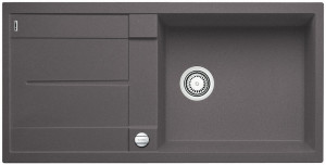 BLANCO 518881 Évier Metra XL 6 S avec excentrique Silgranit PuraDur gris roche BLANCO 518881 Évier Metra XL 6 S avec excentrique Silgranit PuraDur gris roche