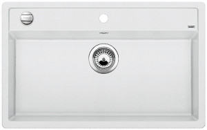 BLANCO 516633 Évier Dalago 8 avec excentrique Silgranit PuraDur blanc