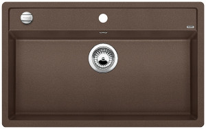 BLANCO 516638 Évier Dalago 8 avec excentrique Silgranit PuraDur café