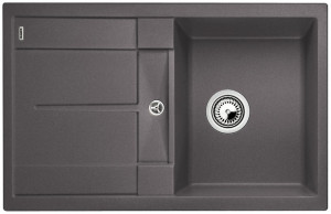 BLANCO 518869 Évier Metra 45 S sans excentrique Silgranit PuraDur gris roche