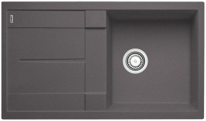 BLANCO 518872 Évier Metra 5 S sans excentrique Silgranit PuraDur gris roc