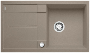 BLANCO 517348 évier Metra 5 S avec excentrique Silgranit PuraDur tartufo