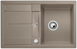 BLANCO 517345 Évier Metra 45 S avec excentrique Silgranit PuraDur tartufo
