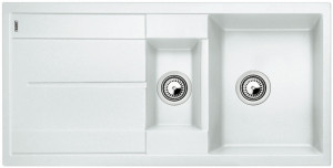 BLANCO 513223 évier Metra 6 S sans excentrique Silgranit PuraDur blanc BLANCO 513223 évier Metra 6 S sans excentrique Silgranit PuraDur blanc