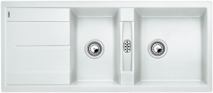 BLANCO 513064 Évier Metra 8 S sans excentrique Silgranit PuraDur blanc BLANCO 513064 Évier Metra 8 S sans excentrique Silgranit PuraDur blanc