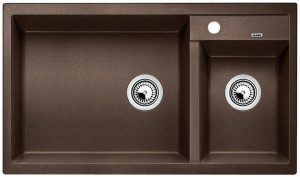 BLANCO 515050 Évier Metra 9 sans excentrique Silgranit PuraDur café BLANCO 515050 Évier Metra 9 sans excentrique Silgranit PuraDur café