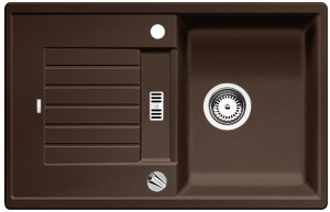 BLANCO 515069 Évier Zia 45 S avec excentrique Silgranit PuraDur café BLANCO 515069 Évier Zia 45 S avec excentrique Silgranit PuraDur café
